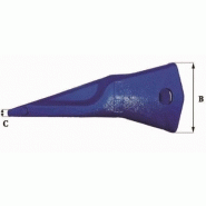 Dents de godet adaptables Feurst - Référence 6Y 0359, 11.70 kg, dimensions précises_2