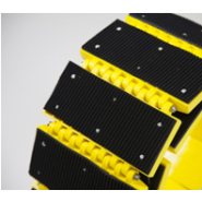 Ralentisseur temporaire en polyuréthane jaune - TRANSIT - ADS Equipements Eurl - 3000x300x30mm, charge 20T_2