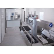 Station de nettoyage Cleancontrol PROFI - Sas d'hygiène pour grandes productions avec désinfection mains et semelles_2