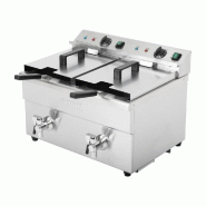 Friteuse à induction à poser - 2 cuves de 7,5 L - 3 kW - Buffalo - CT012_2