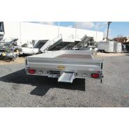 Remorque plateau Humbaur HN 256225 GR - 2 essieux, roues surbaissées, ridelles alu, 6220x2470 mm_2