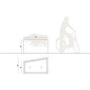 Intal 133148 - Jardinières en béton sablé ou peint - Komserwis - Hauteur 65 cm_2