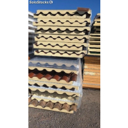 Panneau sandwich imitation tuile - Toiture légère et économique - Différentes épaisseurs, couleurs et finitions_2