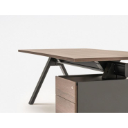 Bureau de direction design avec meuble de service - Ref : VIGA DIRECTION_2