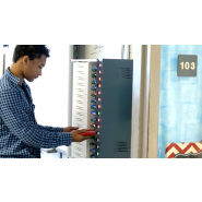 Armoire de rechargement compacte et sécurisée - LocknCharge Putman 16 - 16 appareils mobiles, USB-C PD, fixation murale_2