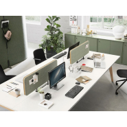 Bureau bench design et innovant pour espaces ouverts - PIGRECO avec finitions personnalisables et modularité_2