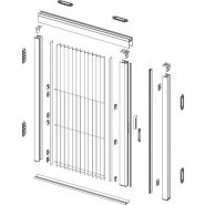 Moustiquaires rétractables latérales - France-Combi - aluminium, fermeture aimantée, toile plissée_2