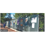 Panneau électoral ÉCO - excellent rapport qualité-prix - conforme au code électoral - Hauteur 2100 mm - Dimensions d'affichage 1250x700 mm ou 1250x1400 mm_2