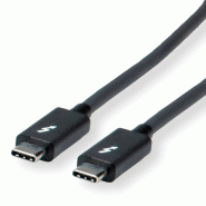 ROLINE Câble Thunderbolt™ 3 USB type C, M/M, noir, 1 m_2