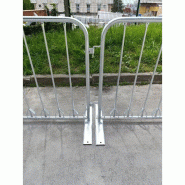 Barrière 2 m pour 11 vélos mobile avec pieds amovible_2