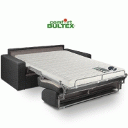 Canapé convertible express CRÉPUSCULE - Matelas 140cm Comfort BULTEX® NEO - Gris anthracite_2