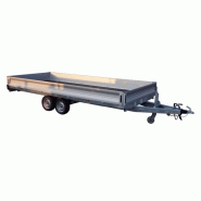 Remorque porte-engins Lider 3.5T - 2 essieux, 4,06m - plateau basculant galvanisé à chaud_2