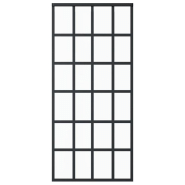 Vidaxl porte coulissante et quincaillerie verre et aluminium 90x205 cm 3081964_2