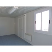 Bungalow monobloc ou juxtaposable standard - dimensions 6050x2450x2730mm - structure galvanisée avec isolation et équipements électriques_3