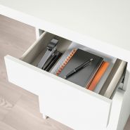 Malm - bureau droit - meubles ikea france s.A.S - dimensions 140x65 cm_2