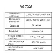 Cabine NS7000 avec rampe pneumatique