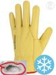 Gant de maîtrise tout fleur bovin jaune - Fourré acrylique - Protection thermique et confort_2