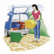 Poubelle pick-up 45l + couvercle marron_2