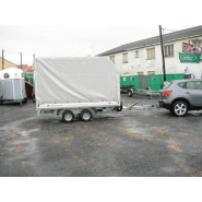 Remorque plateau Humbaur HN 303118 - 2 essieux, ridelles alu, roues surbaissées_2