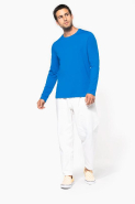 T-shirt col rond manches longues homme Kariban - Réf: K359 - 100% coton - Toucher doux - Coupe ajustée_2
