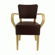 Fauteuil restaurant Amsterdam - MARRON_2