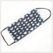 Masque en tissu 3 plis gris motif - VDM - 100% coton - lavable et réutilisable - fabriqué en France_2