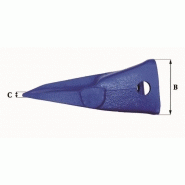 Dents de godet adaptables Feurst 1U 3553 TL - 15.70 kg - Dimensions 390x150x10 mm_2