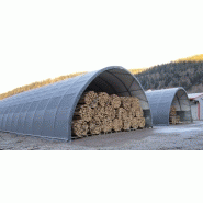 Tunnel de stockage / ouvert / structure en acier / ancrage au sol avec platine_2