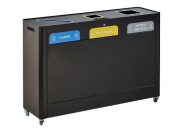 Borne de Tri Trimouv - 60L ou 110L - Acier poudré anti-UV - Roulettes multidirectionnelles_2