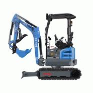 Mini-pelle R18 PRO RIPPA neuve Canopy 1.8T moteur KUBOTA_2