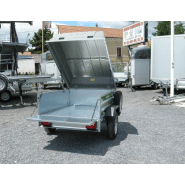 Remorque sans frein DAXARA 168 TE - Avec roue jockey, capot ABS, 1220L pour transport et bricolage_2