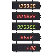 Chronomètre géant - chiffres de 6 cm - luminosité intérieure - IP55 - LED tri-couleurs_2