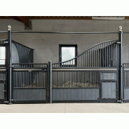 Façade Swing Wave - Façade de box pour chevaux avec ouverture totale pour curage mécanique - Gamme Wave_2