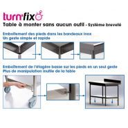 Plonge inox sans cache cuve - Sofinor - bords droits - largeur 600 ou 700 mm - étagères basses et bonde incluse_2