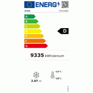 Armoire réfrigérée vitrée négative Noir 3 portes 2050L Atosa_2
