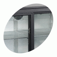 Arrière bar réfrigéré 3 portes BA30S-3 noir TEFCOLD_2