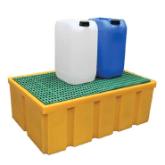 Plateforme de rétention 200 litres plastique avec caillebotis polypropylène_2