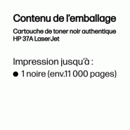 Cartouche de toner noir authentique HP 37A LaserJet_2
