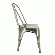 Chaise restaurant métal Chicago - GRIS_2
