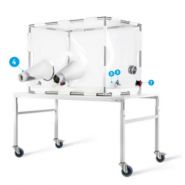 Isolateur transparent en PVC cristal pour recherche biomédicale