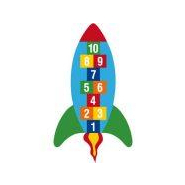 Jeu thermocollant la marelle fusée DecoMark® - résine thermoplastique - 2000 x 3500 mm - marquage préfabriqué_2