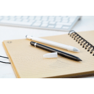 Stylet sans encre en aluminium - longue durée - stylet pour écran tactile noir - pointe en alliage métallique_2