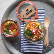 6 bocaux en verre Weck® Droit 370 ml - couvercles en verre et joints inclus (clips non inclus) - WN000005_2