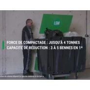 Compacteur et tasseur de bac 660L à 1100L pour cantines et établissements scolaires._2