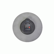 Horloge murale bois gris_2