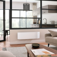 Radiateur connecté Divali plinthe 1000W blanc carat - Atlantic - 507621_2