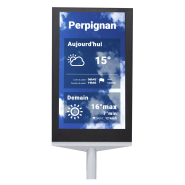 Panneau sucette à afficheur LED extérieur - couleurs - format portrait ou paysage de 1.53m² à 2.45m² - Pitch P4.4 SMD_2