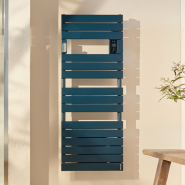 Radiateur sèche-serviettes connecté Adelis 500W Noir - Atlantic - 862570_2