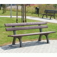 Banc CLASSICO plastique recyclé et fonte_2