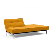 Innovation Living - Canapé-lit SPLITBACK Chrome convertible 115x210 cm - Tissu Elegance Burned Curry_2